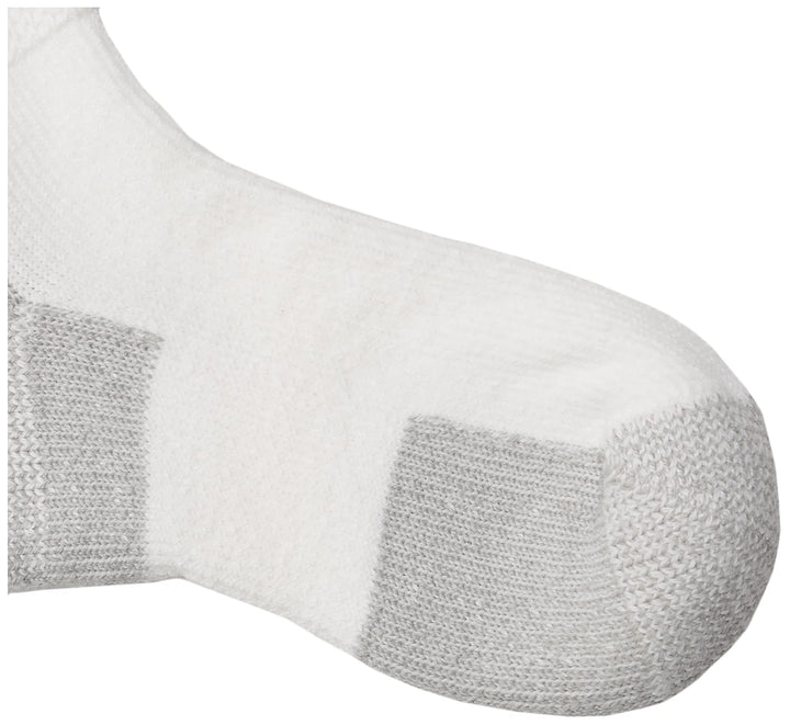 Unisex-Adult JMX Maximum Cushion Ankle Running Socks, White, Medium