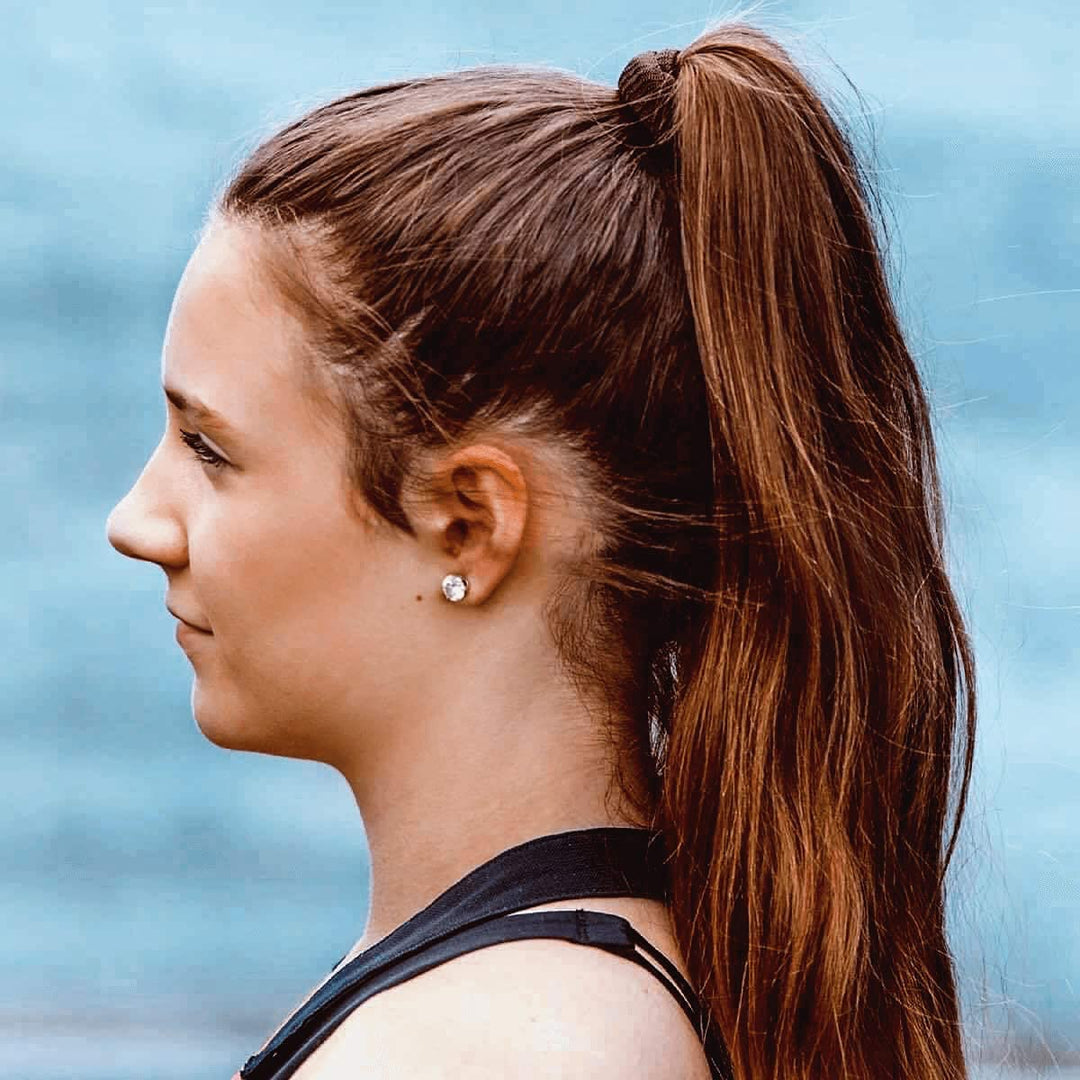 - The Ultimate Hair Ties for Thick Heavy or Curly Hair. No Slipping Damage Breaking or Stretching Out. Seamless Ponytail Holders Scrunchies Sports Hair Ties for Thick Hair (Brown)