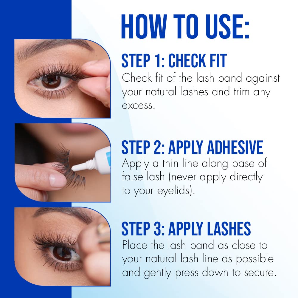 Ardell Duo® Clear Lash Adhesive, Versatile &amp; Flawless Falsies All-Day Lash Fit Adhesive Simple &amp; Convenient Eye Lash Adhesive with Gentle Formula (14 ML, Pack of 1)