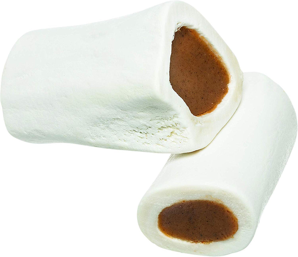 Redbarn Filled Dog Bones, Natural Long-Lasting Dental Treats; Suitable for Aggressive Chewers, Small (3) - 5 Bones (Peanut Butter)