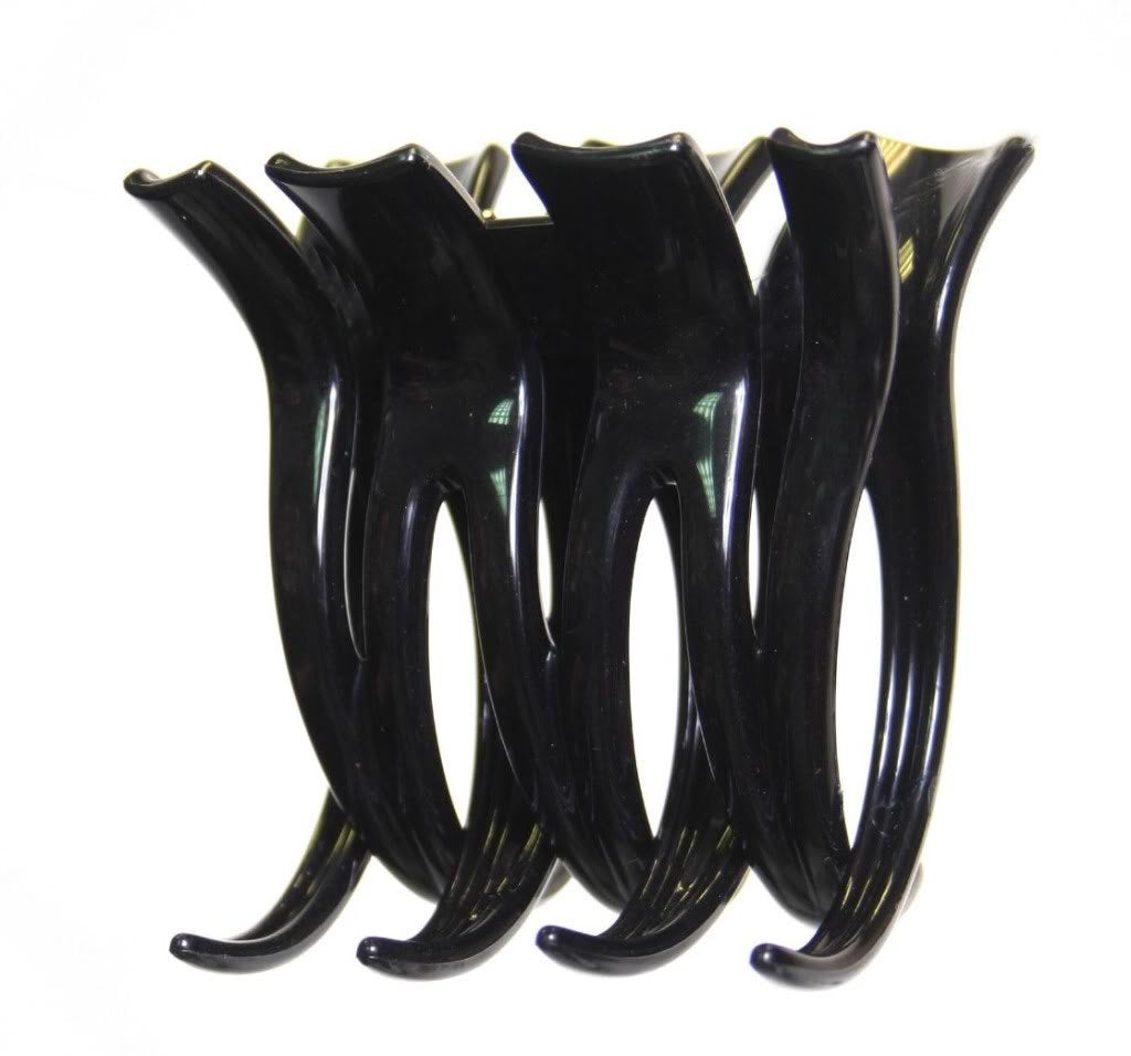 Triple XXX Large Hair Claw Will Hold Any Amount of and Not Give Way in Black, 9480