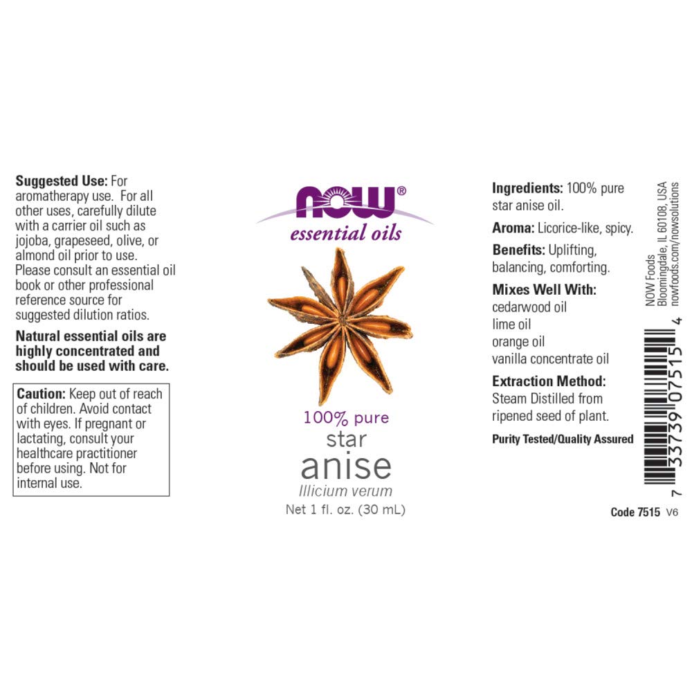 Now Foods Anise Oil, 1 OZ