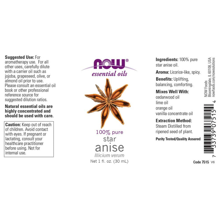 Now Foods Anise Oil, 1 OZ