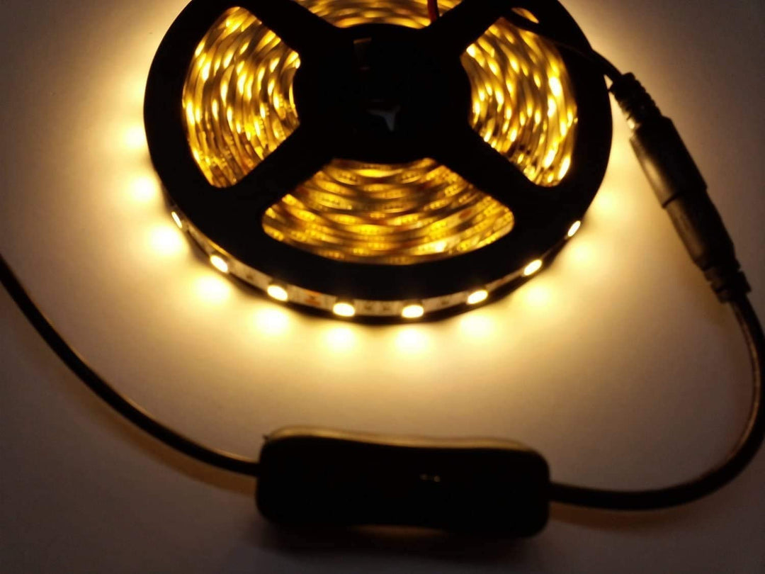 4pcs LED Strip Light Inline On/Off Switch Cable DC Jack 5.5x2.1mm Male to Female Connector, DC Jack Switch, LED Tape Connector, 12V Inline Rocker Switch DC Power Adapter Connector, 12inch