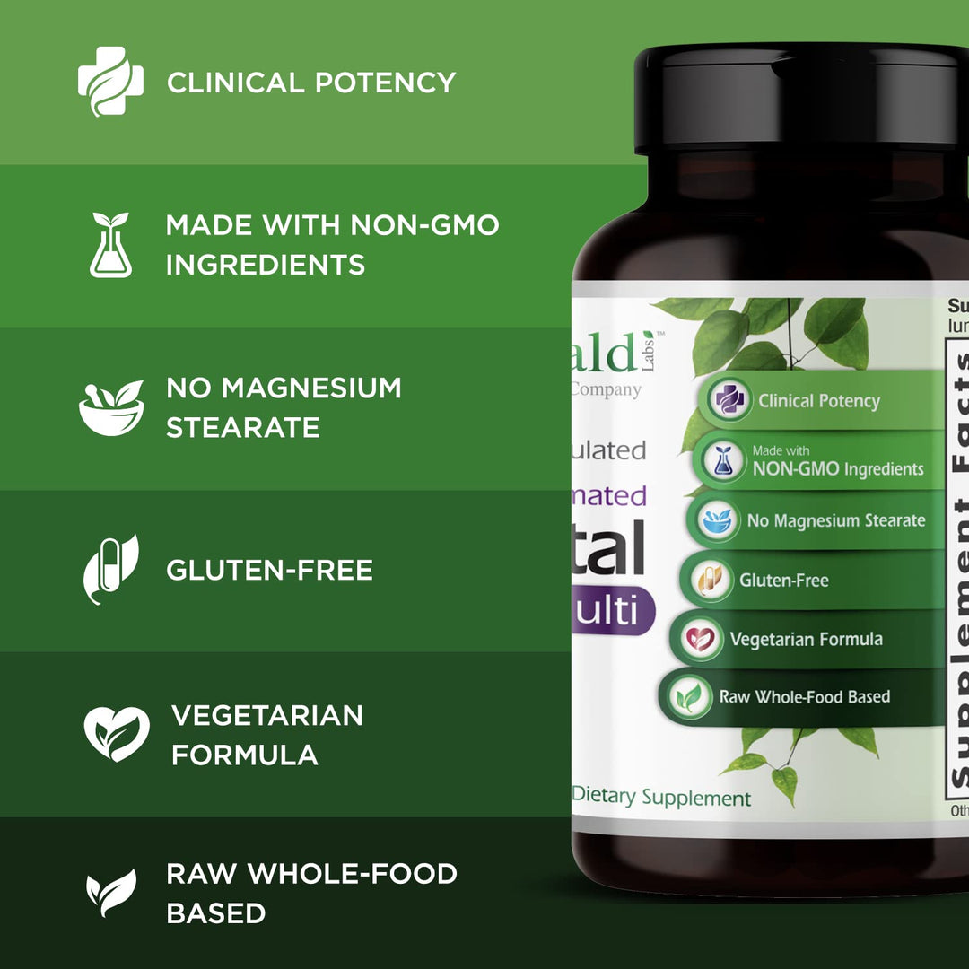 Prenatal Clinical Multi - Prenatal Multivitamin with Methylfolate, Albion Chelated Gentle Iron, Whole-Food Ingredients &amp; More - Soy &amp; Gluten-Free - 120 Vegetable Capsules (30-Day Supply)