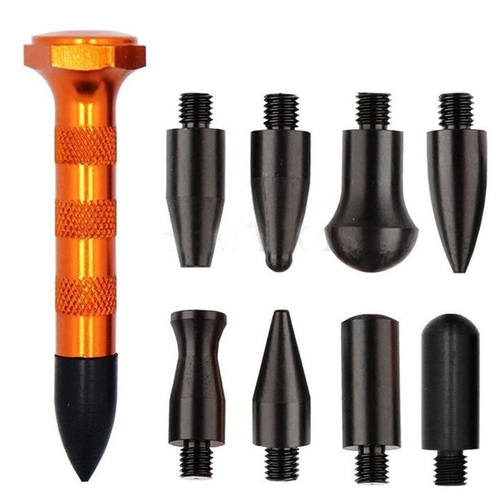 G&amp;S GS 10pcs Car Body Paintless Dent Removal Tools Aluminum Dent Hammer with Knock Down Head Tap Down Tools Set Dent Repair Kit