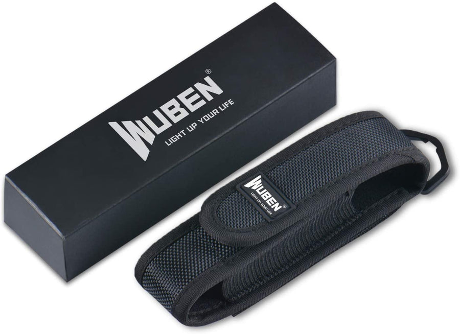 WUBEN Tactical Flashlight Nylon Holster, Adjustable Hea