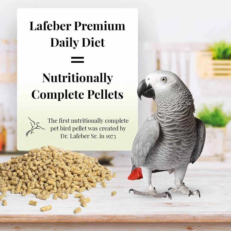 Premium Daily Diet Pellets Pet Bird Food, Made with Non-GMO and Human-Grade Ingredients, for Parrots, 5 lb