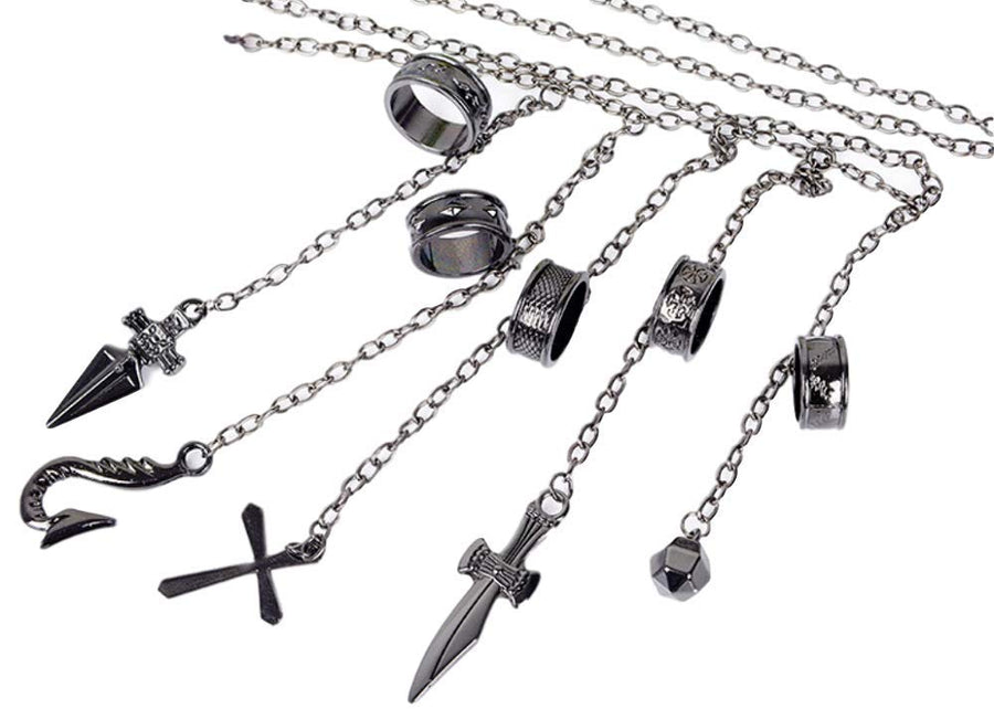 Anime Kurapika 5 Rings Chain Charms Alloy Bracelet Cosplay Costume