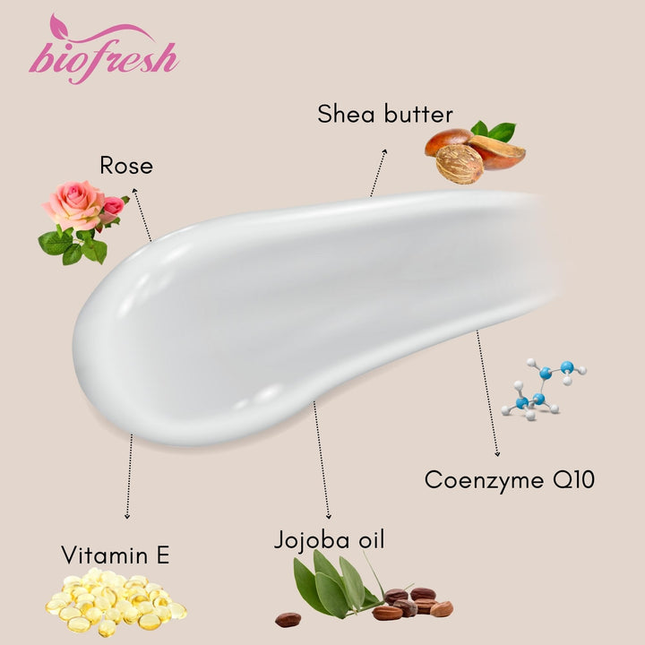 Biofresh Rose of Bulgaria Q10 Anti-Age Cream with Natural Rose Water 1.7 fl oz