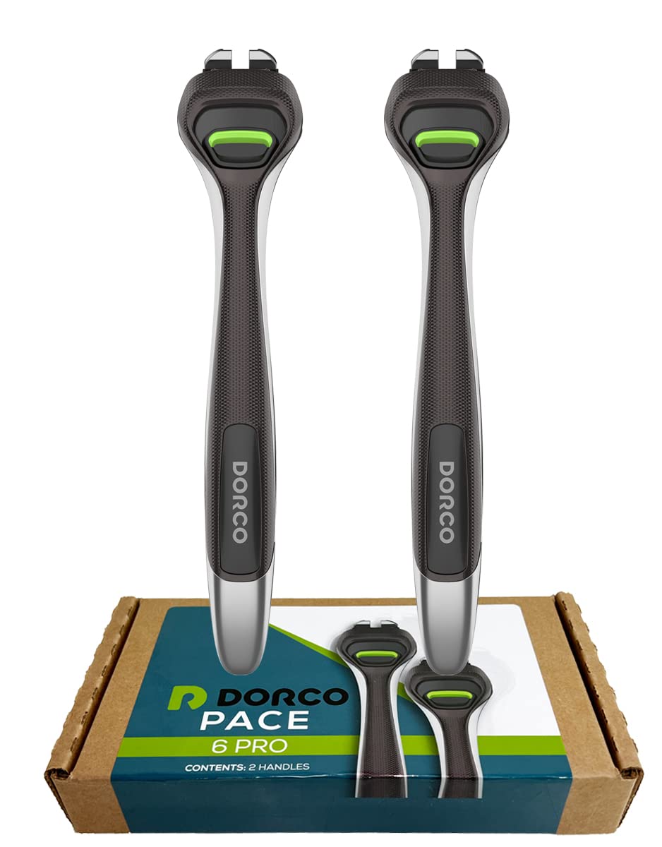 Dorco Pace 6 Pro - Six Blade Razor System with Trimmer 