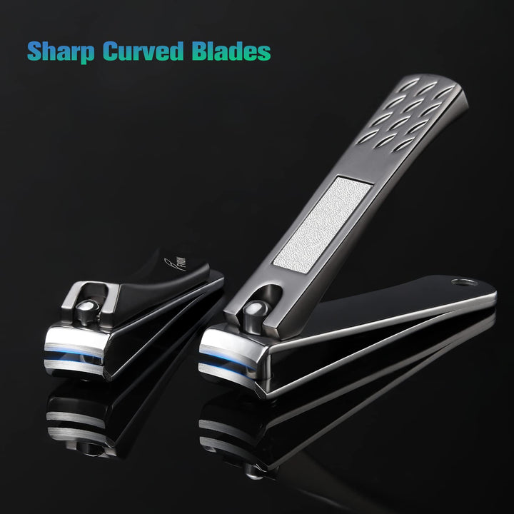 Nail Clippers Set, Nail Clipper Stainless Steel Fingernail &amp; Toenail with Nail File for Thick Nails Nail Cutters for Men Women with Gift Box