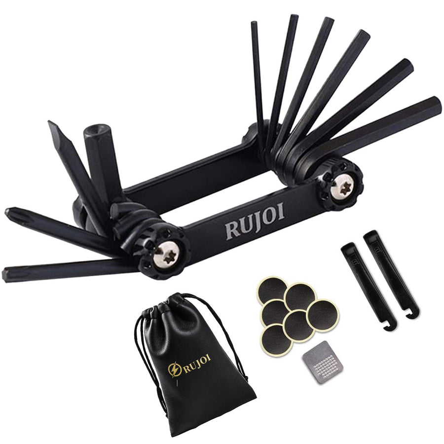 14-in-1 Bike Multi Tool with Chain Breaker Tool Kit,Bike Repair Tool Set with Allen,Torx Wrench,Phllips and Flat Screw.Bike Tool with Chain Quick Link for Mountain, Road Bicycle