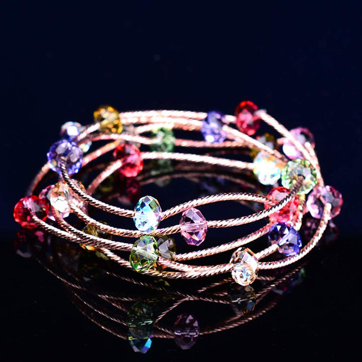 Bingcute Wholesale Briolette Crystal Glass Beads Findin