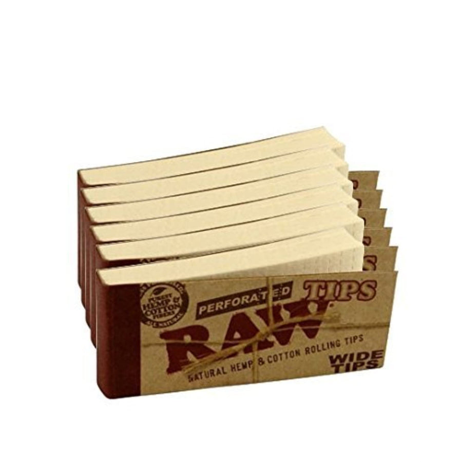 RAW Natural Unrefined Hemp Cotton Wide Tips 50 tips per