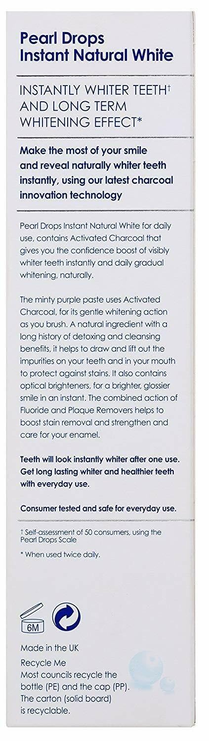 Pearl Drops Instant Natural White Toothpaste