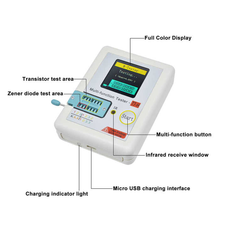 Aideepen High Precision Transistor Tester T7 TC-T7-H Mu