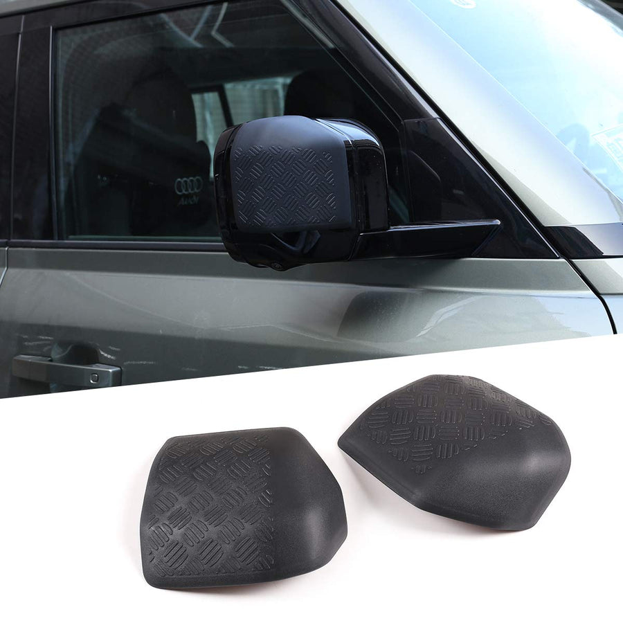 ABS Black Body Anti-scratch Protection Cover Trim Kit for Land Rover Defender 110 2020 Accessories (Rearview mirror)