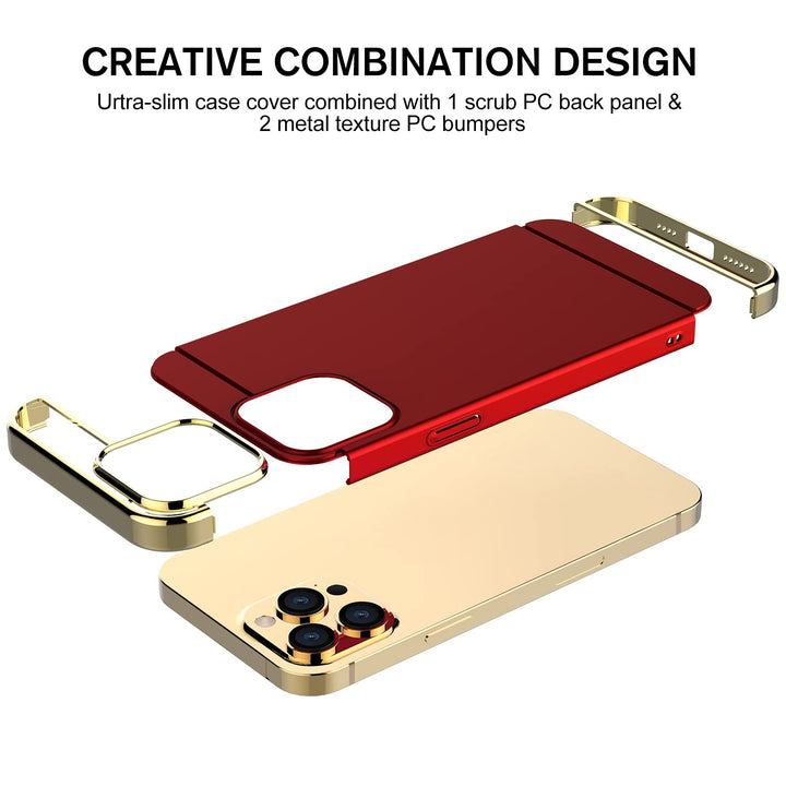 RORSOU 3 in 1 Ultra Thin and Slim Hard Case Coated Non 