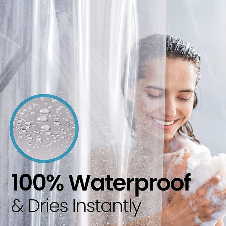 LiBa Bathroom Shower Curtain - Waterproof Plastic Showe