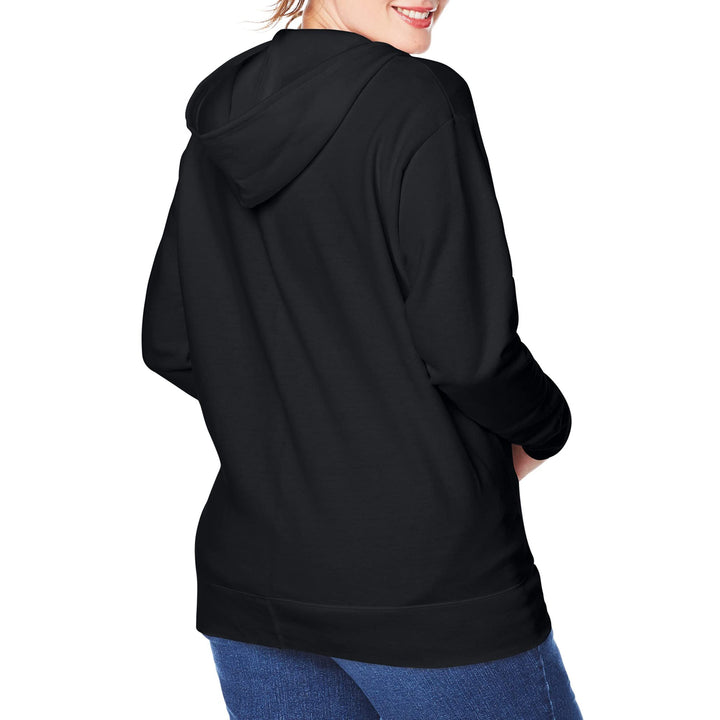 JUST MY SIZE womens Comfortsoft Ecosmart Fleece Full-zi