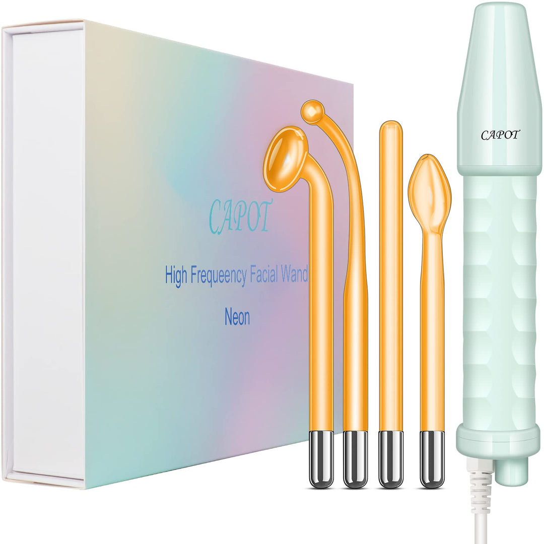 High Frequency Facial Wand Portable Handheld High Frequency Facial Machine with 4 Different Neon Tubes