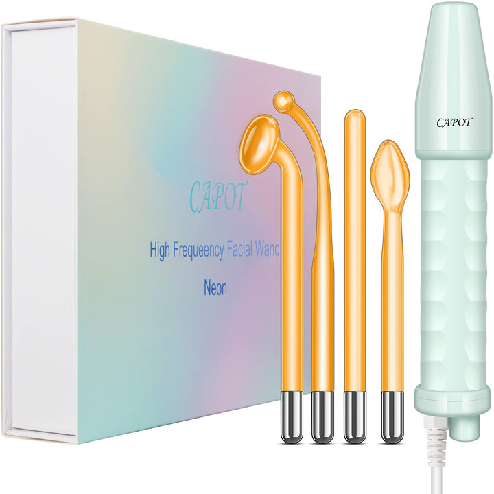 High Frequency Facial Wand Portable Handheld High Frequency Facial Machine with 4 Different Neon Tubes