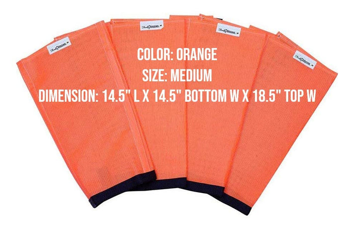 SHOOFLY Horse Leggins, Prevent Paintful Fly Bites, Reduces Stress & Stomping, Chemical-Free Plastic Mesh Material (Orange/Medium)