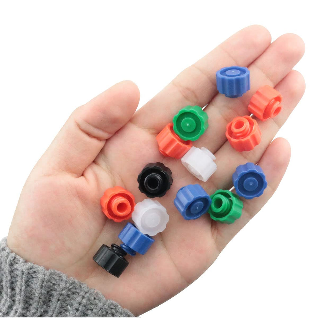 Syringe Tip Cap ITROLLE 100PCS Mixed Color Medicina Ora