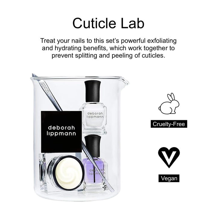 Deborah Lippmann Cuticle Lab Intensive Treatment Therapy Set, 4 Count