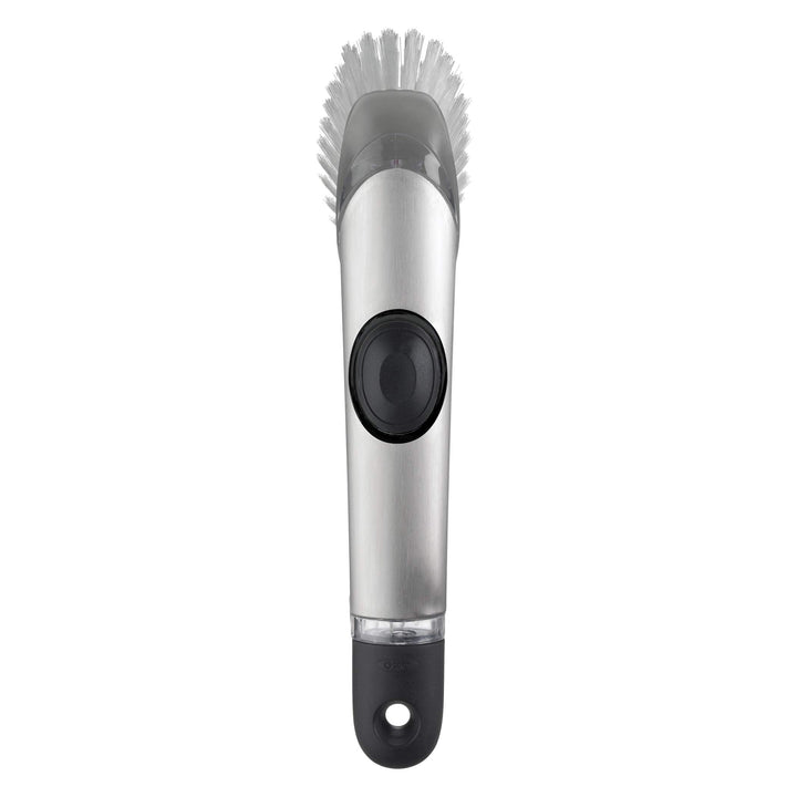 SteeL Soap Dispensing Dish Brush 10 In