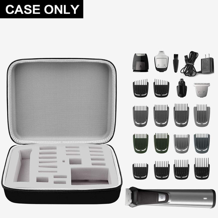 Case Compatible with Philips for Norelco Multigroom Series 7000 5000 9000 Men&#39;s Grooming Kit with Trimmer MG7750/49 MG7910/49 MG9510/60. Storage Holder for Attachment Trimmer &amp; Accessories (Box Only)