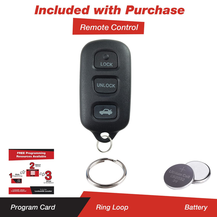Keyless Entry Remote Control Fob Car Key Replacement for GQ43VT14T
