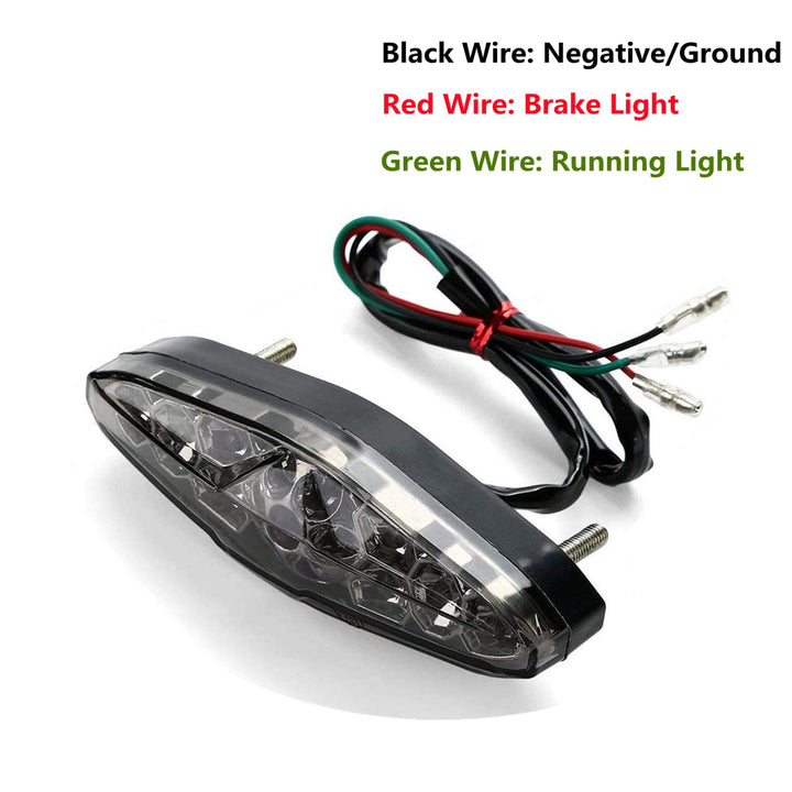 Motorcycle Led Brake Running Tail Light 12V Universal for Quad ATV Dirt Bike Custom Chopper