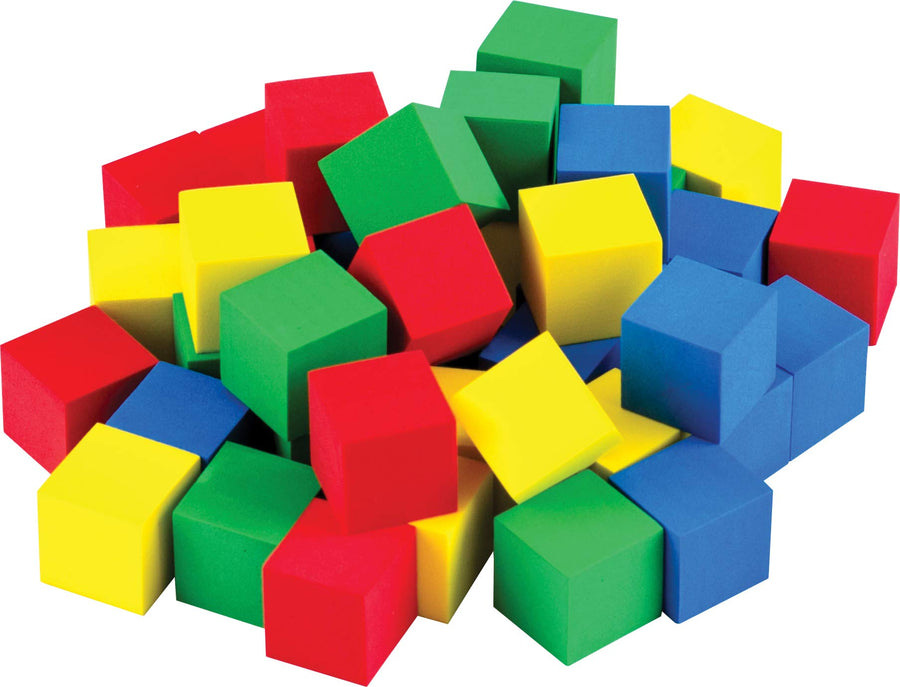 STEM Basics: Multicolor 3/4 Foam Cubes - 40 Count