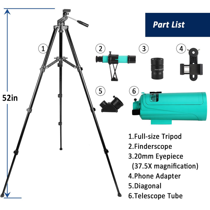 Maksutov-Cassegrain Telescope, Mak60 Telescopes for Kid