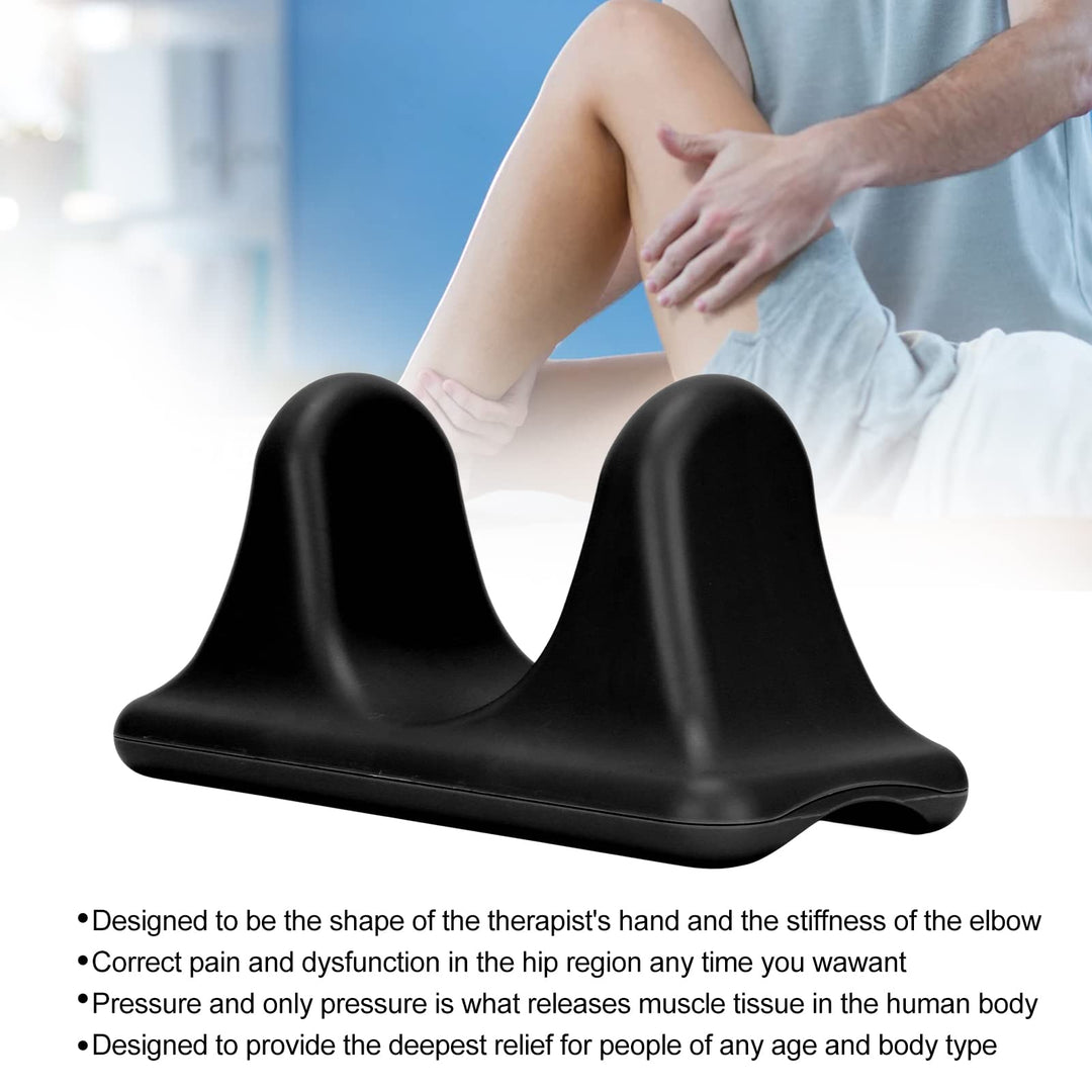 banapoy Psoas Muscle Deep Tissue Massager, Percussion Massager for Whole Body, Handheld Muscle Massager for Back, Hip Flexor, Thigh, Calve(Black)