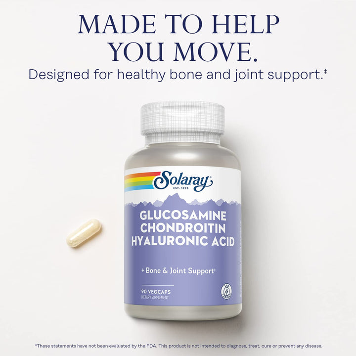 Glucosamine Chondroitin and Hyaluronic Acid, 1500mg/1000mg/20mg 90 Capsules