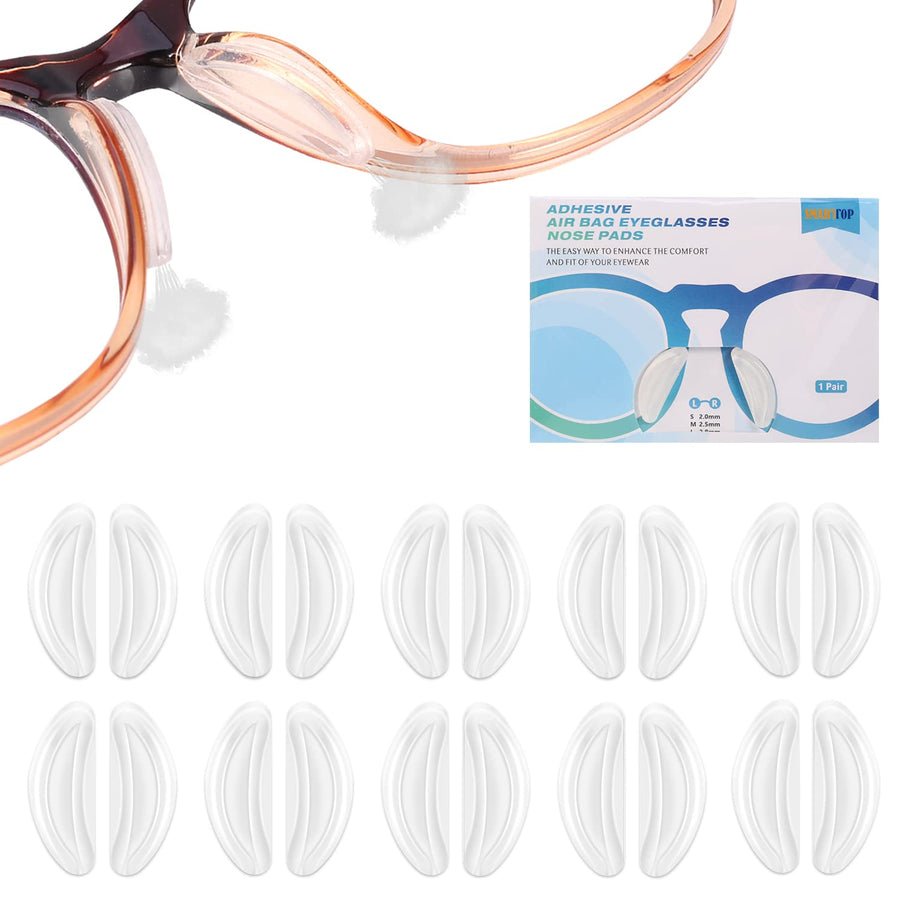 SMARTTOP 10PAIRS Air Chamber Anti-Slip Eyeglasses Nose 