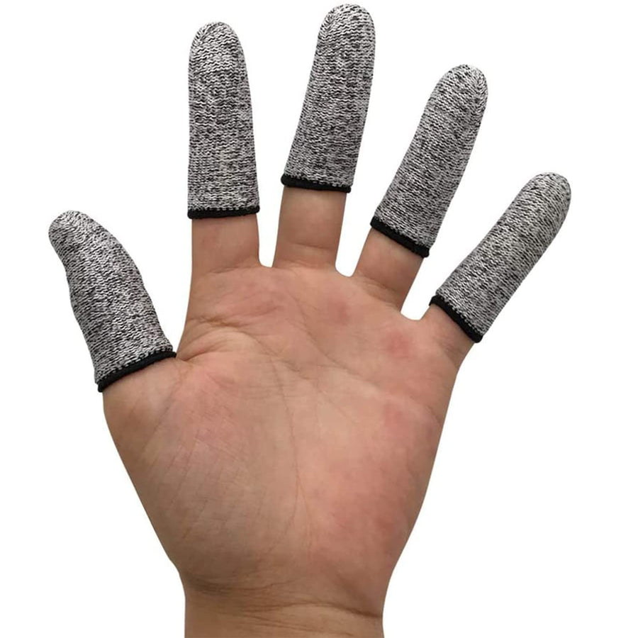 JADE KIT 12 PCS Finger Cots Cut Resistant Protector, Fi