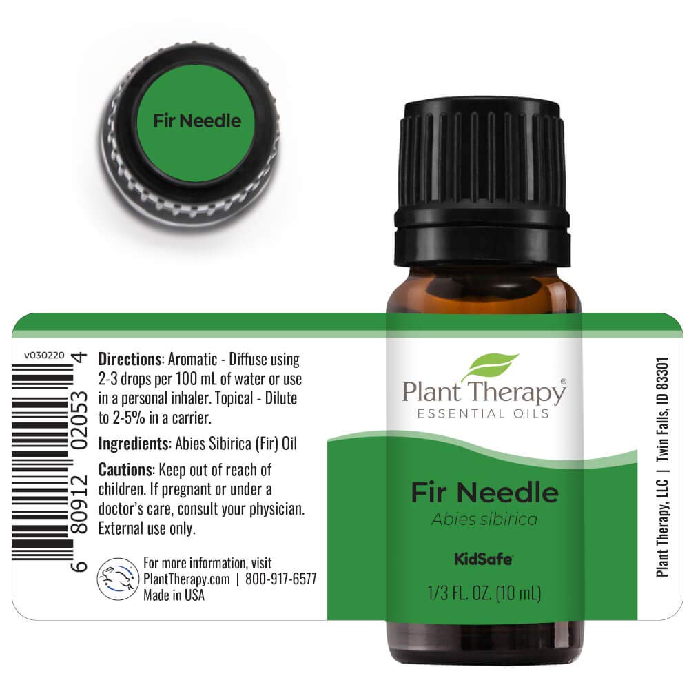 Fir Needle Essential Oil. 100% Pure, Undiluted, Therapeutic Grade. 10 ml (1/3 oz).