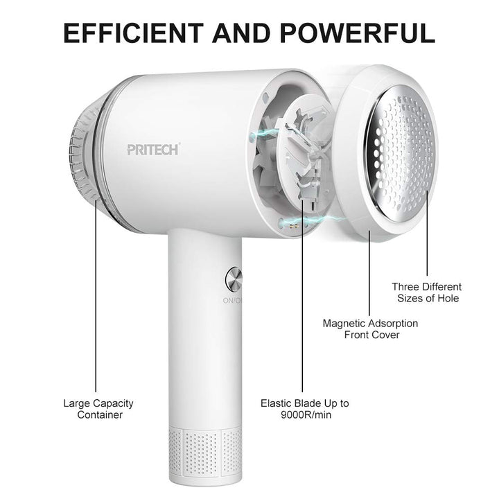 Pritech Fabric Shaver Lint Remover- Rechargeable Fabric