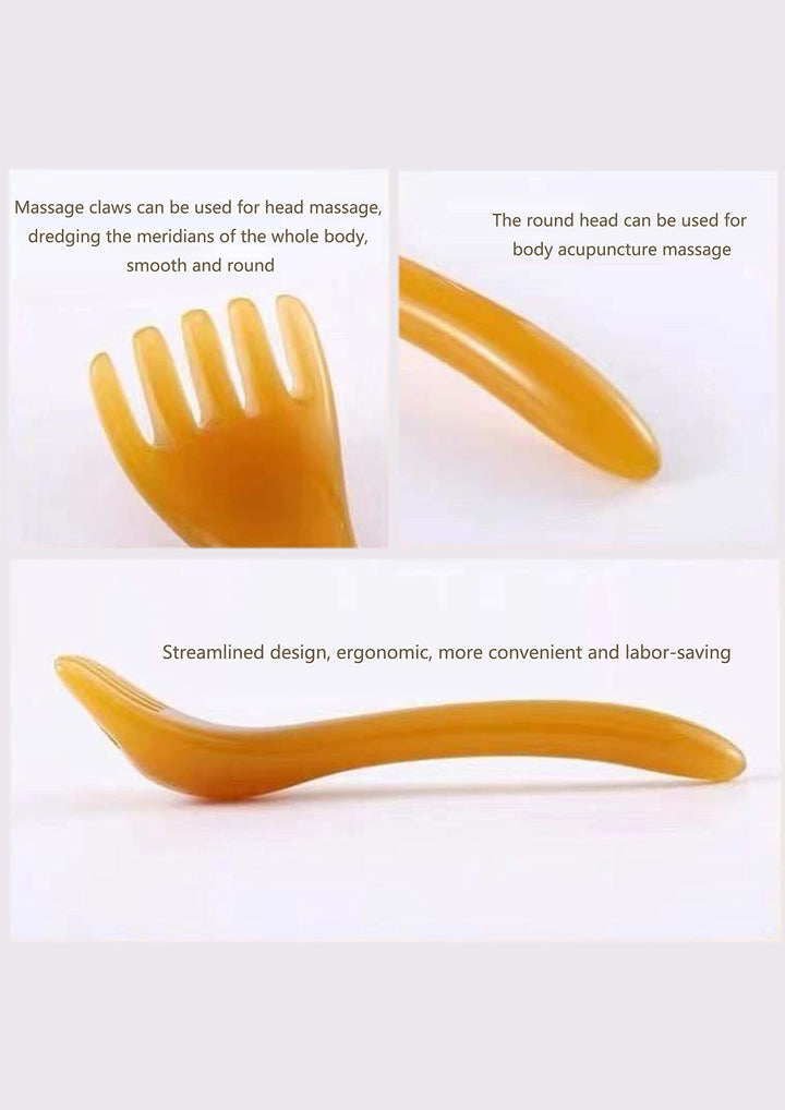 Binaoogi Scalp Massager Gua sha Back Massager Head Scratcher protable Hand held SPA Head Massager for deep RelaxationGifts for Mom and Dad, Can be Used on Every Part of The Body (Pink)