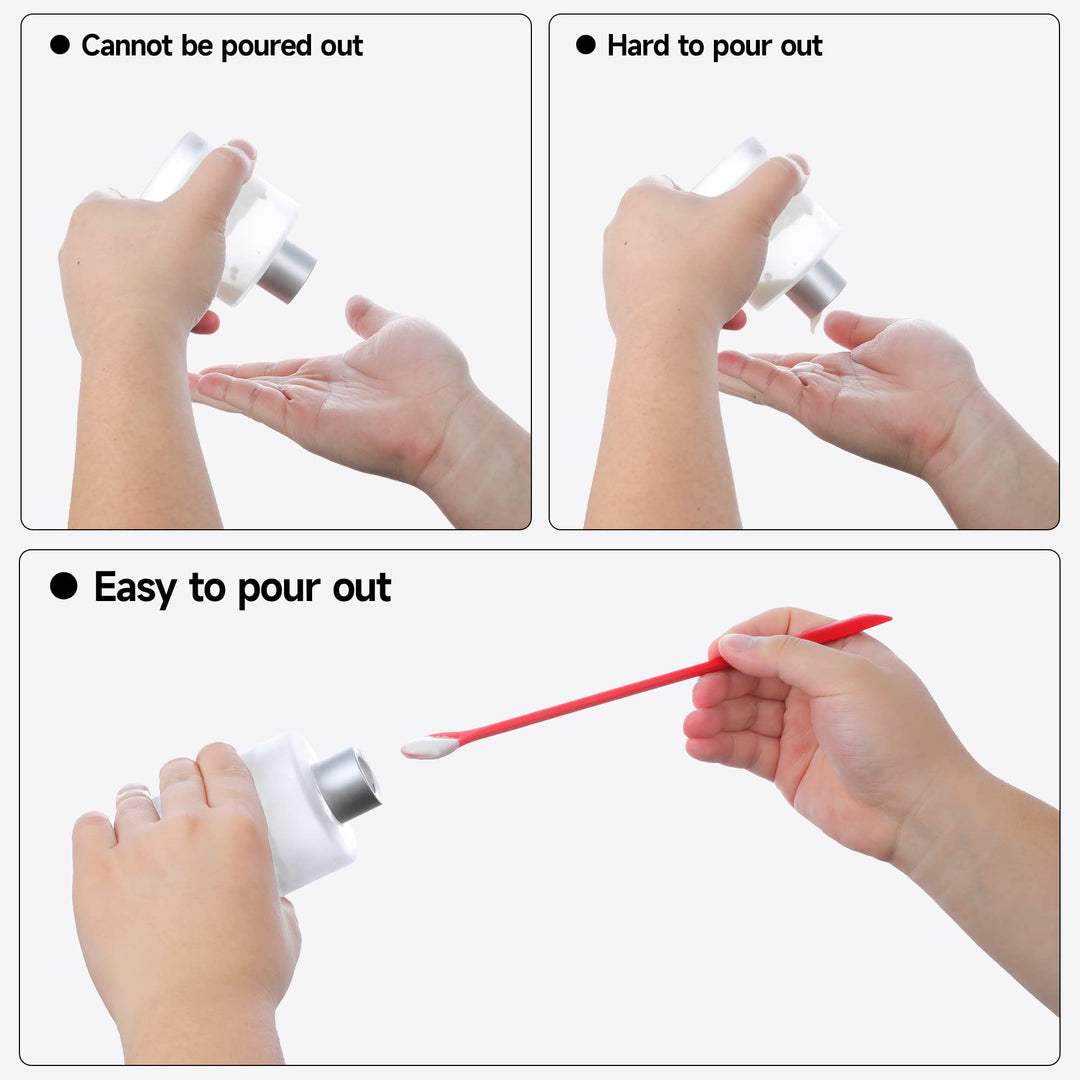 4 Pcs Silicone Spatula Set Mini Jar Scraper Small Silic