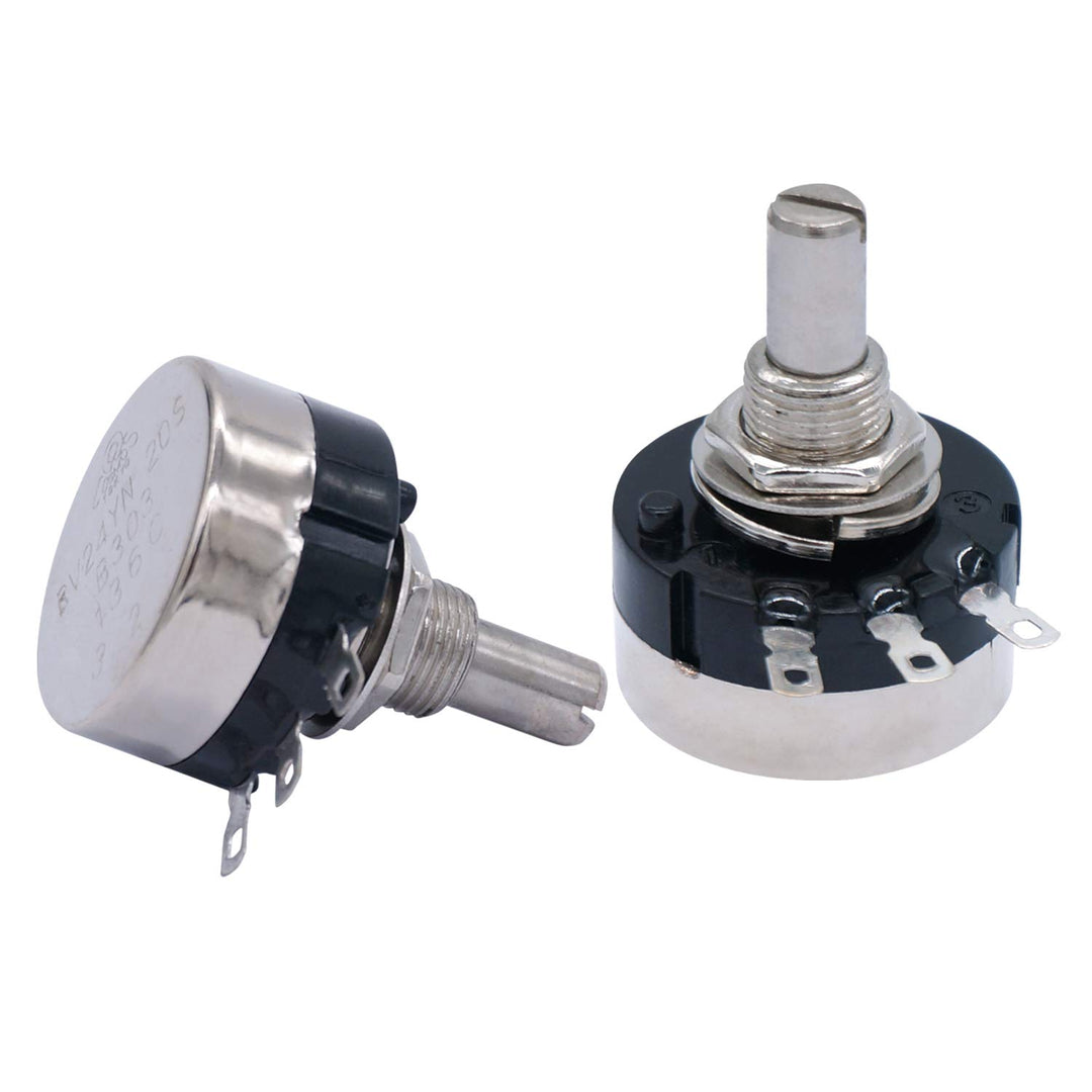 Taiss 2pcs RV24YN20S B102 1K Potentiometer Carbon Film 