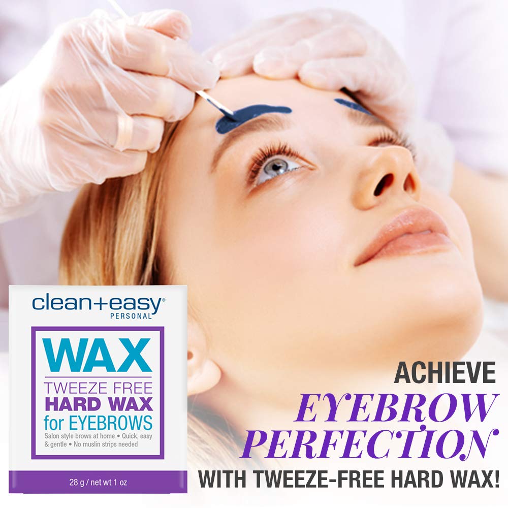 Clean Plus Easy Tweezer-Free Hard Wax, 1 Ounce