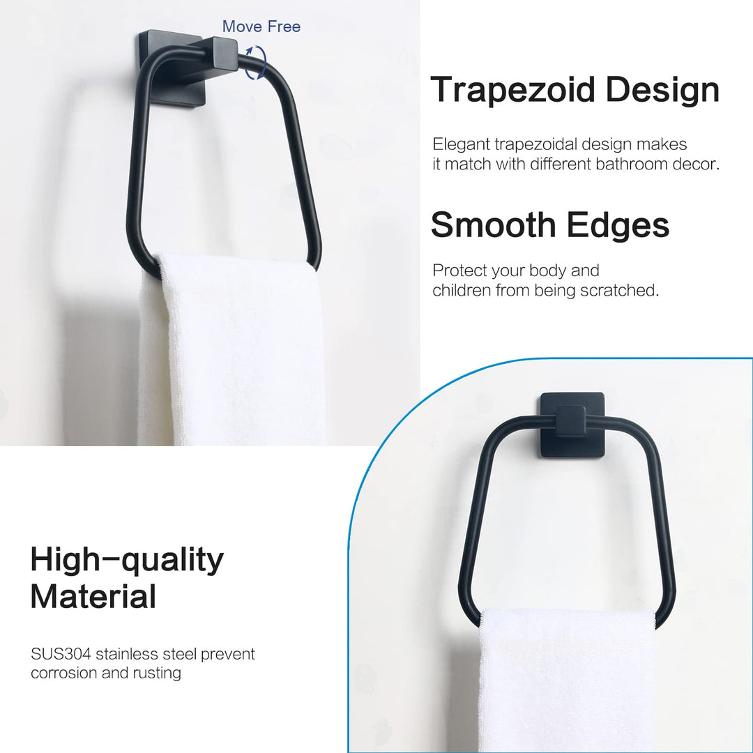 HouseAid Trapezoid Towel Holder for Bathroom, Stainless