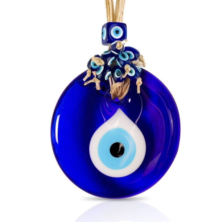 Blue Evil Eye Decor Home Wall Hanging 4 Glass Handmade Turkish Nazar Amulet Good Luck and Protection Charm
