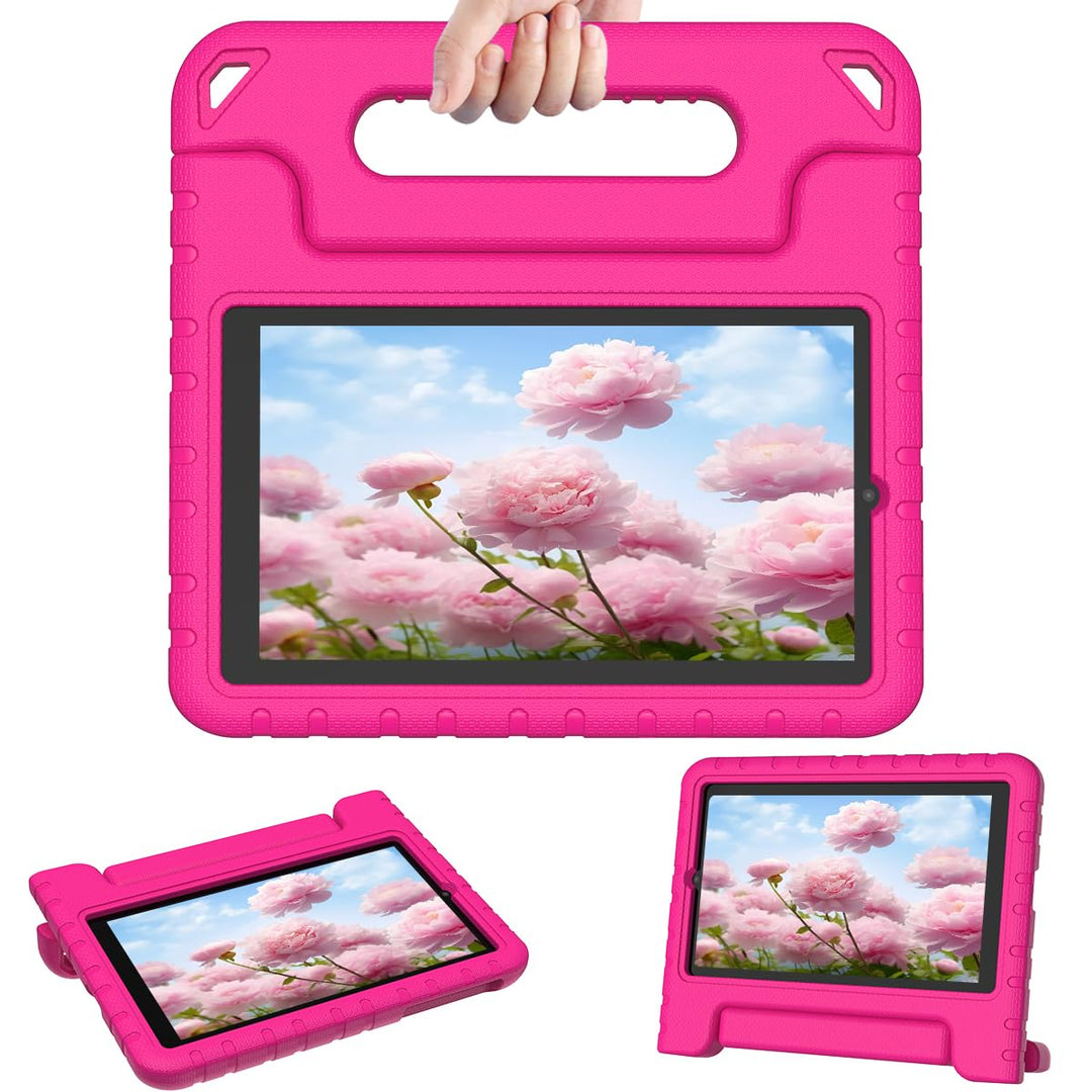 for Onn 8” Pro Kids Case 2020 (100003561), Light Weight Shock Proof Convertible Handle Stand Kids Friendly Case for Onn 8inch Pro Android Tablet (JUST Fit Onn 8 Pro 2020), Pink