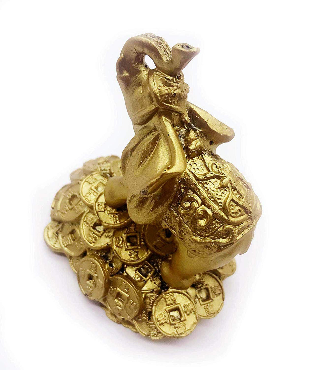 Feng Shui 3 Money Elephant Figurine Wealth Lucky Figurine Gift &amp; Home Decor